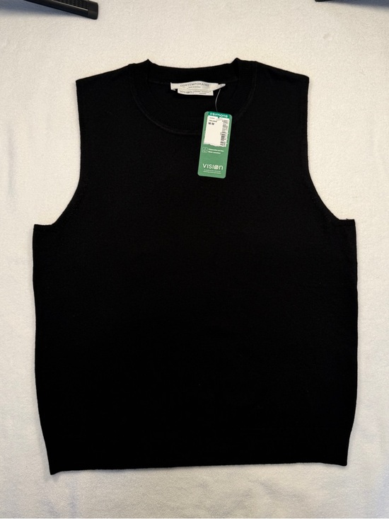 Simons Tops - Simons Black Sleeveless Knit Tank Top